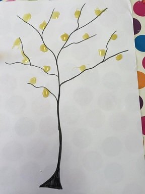 arbre d'Automne avec des pop corn arbre automne avec pop corn 3