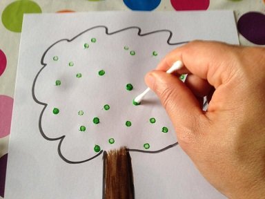 arbre automne coton tige 2