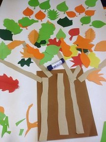 bricolage arbre automne maternelle 3