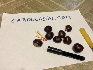 bricolage d'automne avec des marrons. bricolage marrons maternelle automne 13