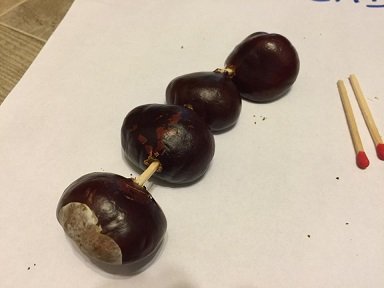 bricolage d'automne avec des marrons. bricolage marrons maternelle automne 14