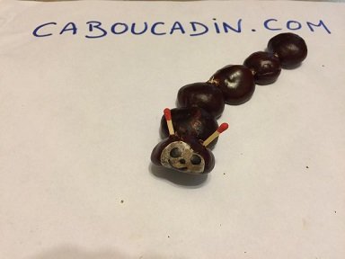 bricolage d'automne avec des marrons. bricolage marrons maternelle automne 16