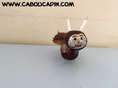 bricolage d'automne avec des marrons. bricolage marrons maternelle automne 22