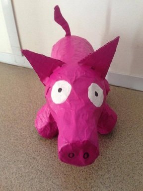 Fabrique ton cochon en papier mâché : tuto complet pour débutant cochon en papier mache 13