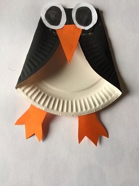 pingouin assiette carton 6