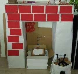 Faire Une Fausse Cheminee En Carton Pour Noel
