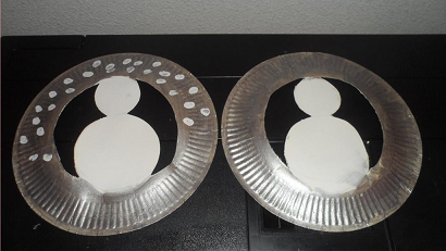 decoration assiette carton noel 2