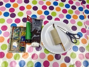 sapin de noel avec assiette carton 1