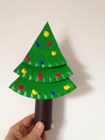 sapin de noel avec assiette carton 12