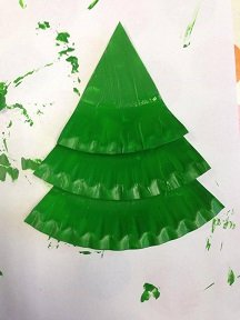 sapin de noel avec assiette carton 9