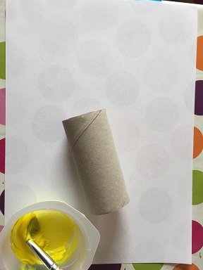 poussins avec empreinte rouleau papier toilette 1