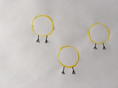 poussins avec empreinte rouleau papier toilette 6