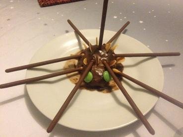 Recette Halloween : Araignée poire/chocolat et mikado araignee poire chocolat mikado 10