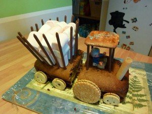 Faire un gâteau tracteur à la maison ! - gateau d anniversaire tracteur