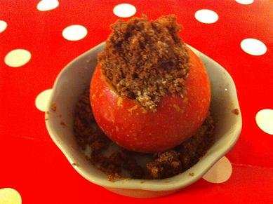 Pomme au four aux cookies au chocolat pomme au four cookies chocolat 12