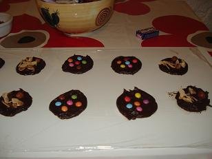 recette mendiants chocolat smarties 3
