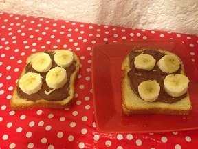 Recette croque monsieur bananes/nutella