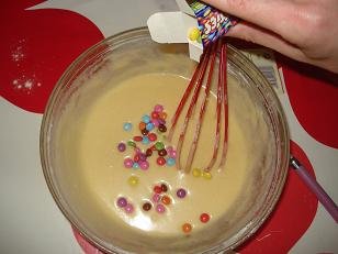 recette gâteau aux smarties au micro onde