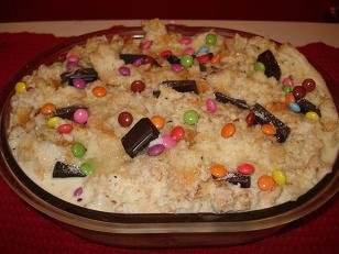 Recette régressive : Le pudding au chocolat et aux smarties recette pudding chocolat smarties 11