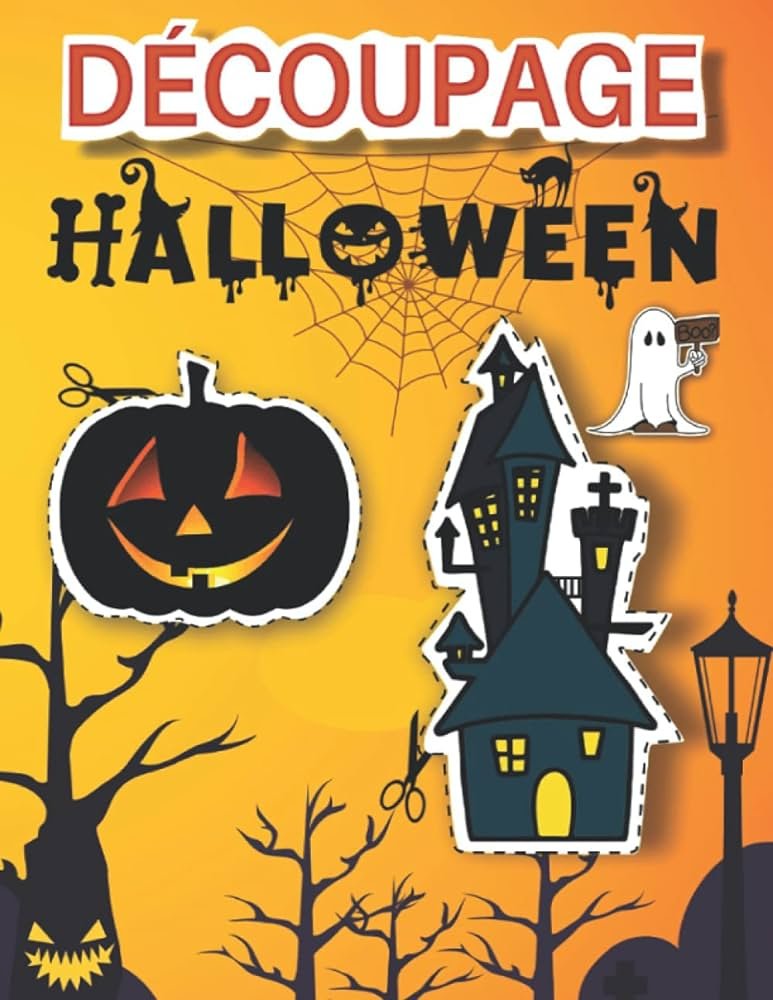 activite decoupage halloween