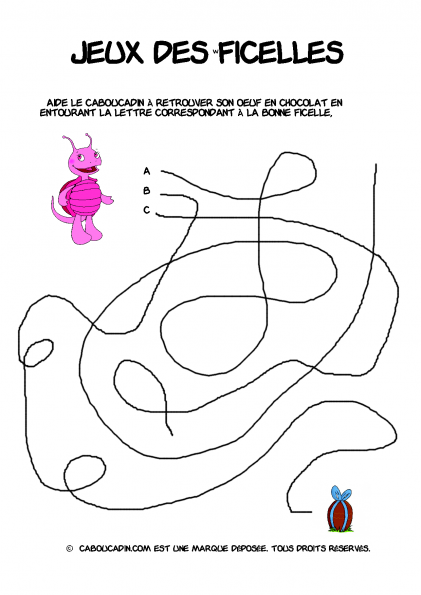 jeux de ficelles paques difficile 3 595 1