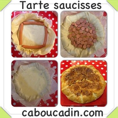 quiche aux saucisses avec croutes saucisses 7