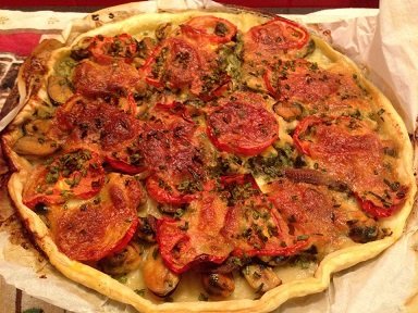 recette tarte tomates et moules 6