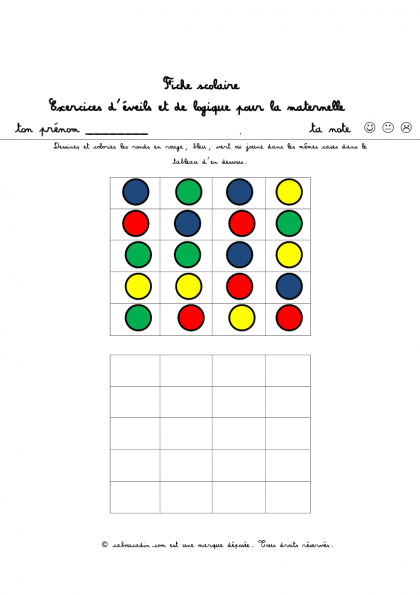 reperage dans espace couleur rond difficile 1 595 1