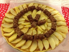tarte aux pommes guimauve chocolat 5