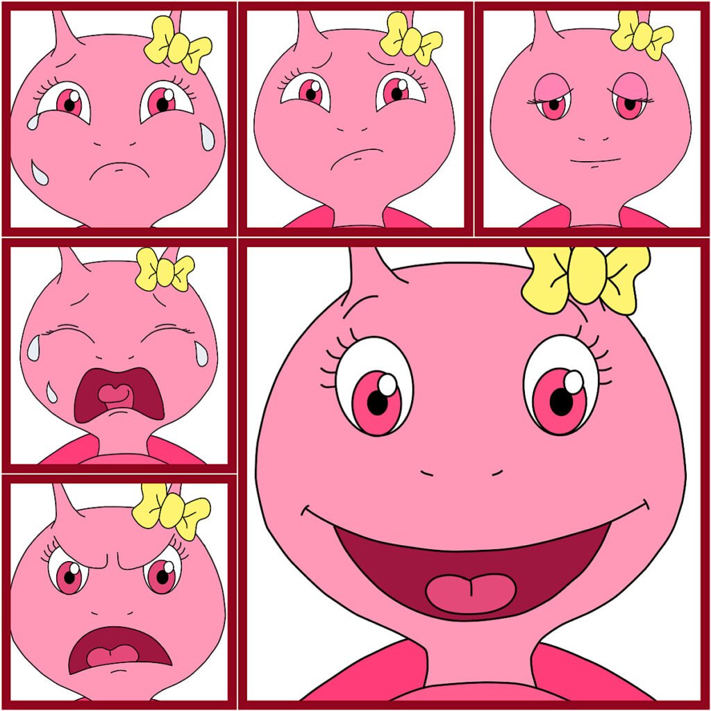 logo pictogramme humeur emotion fille