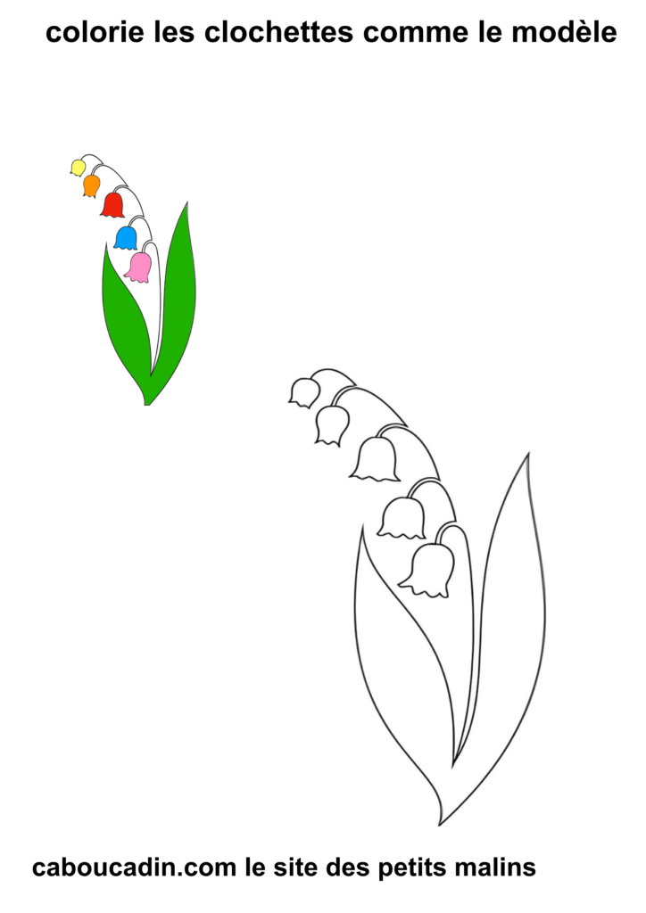 coloriage muguet modele 9