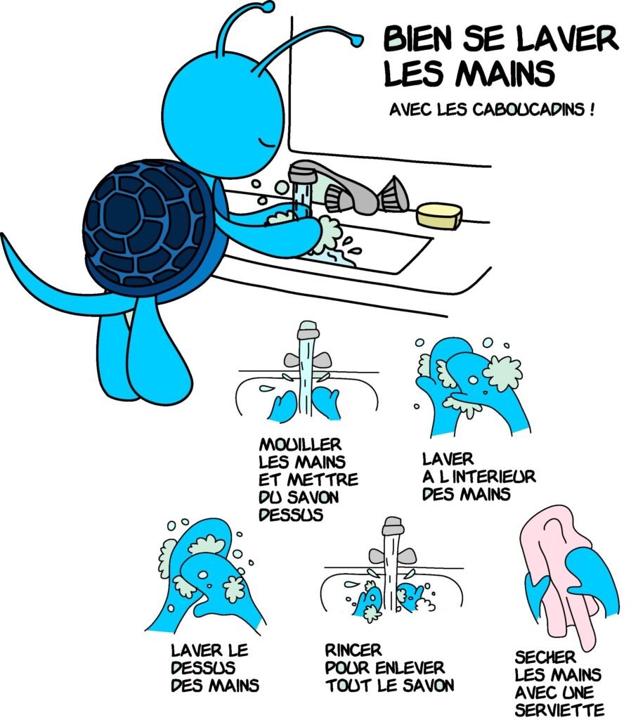 bien se laver les mains garcon