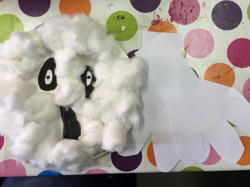 fantome halloween assiette carton 4