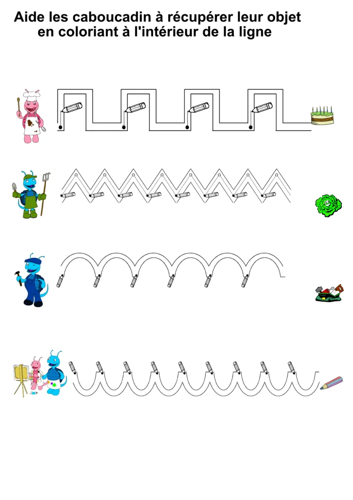 fiche maternelle coloriage graphisme caboucadin 7