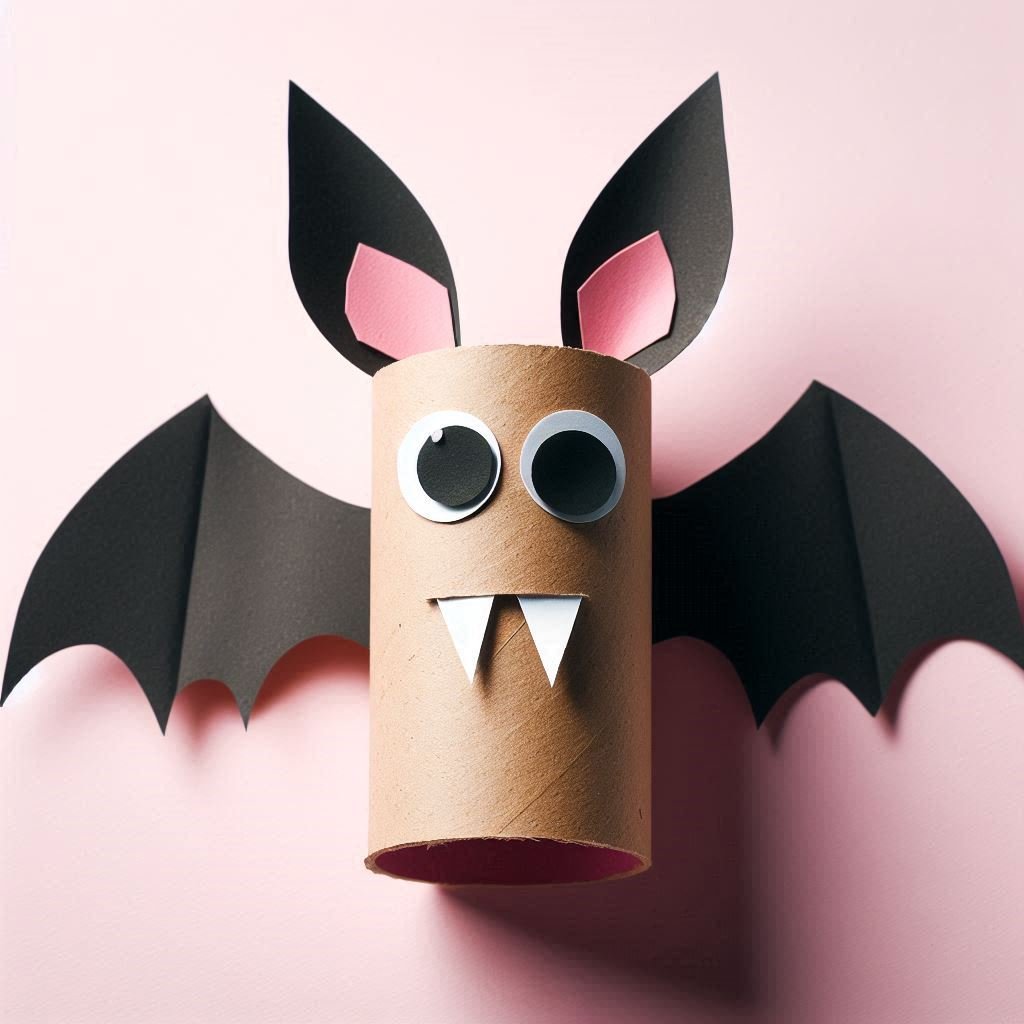 chauve souris halloween rouleau en carton 4