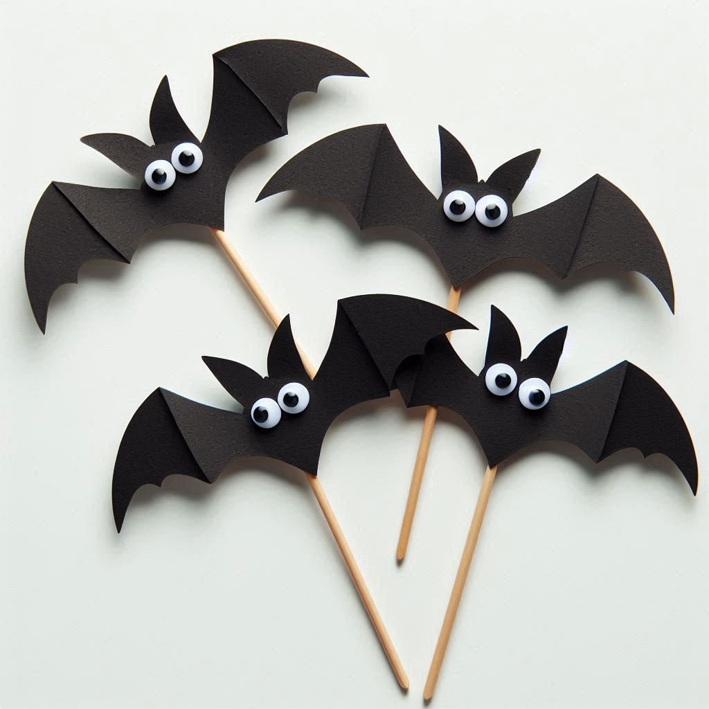chauve souris marionnette halloween 1