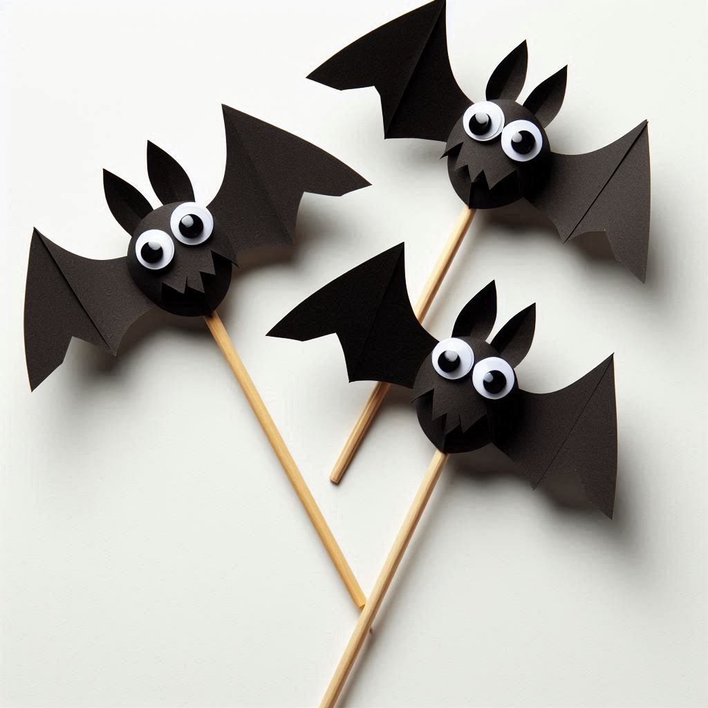 chauve souris marionnette halloween 2