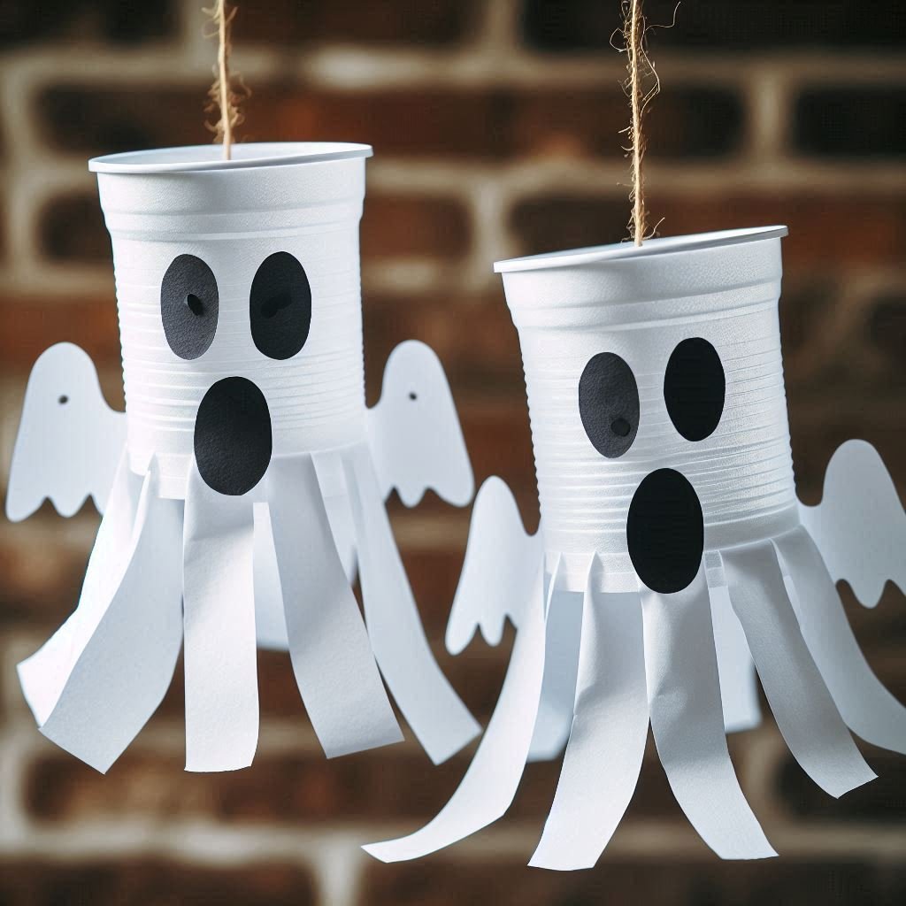 fantome avec gobelet plastique 1