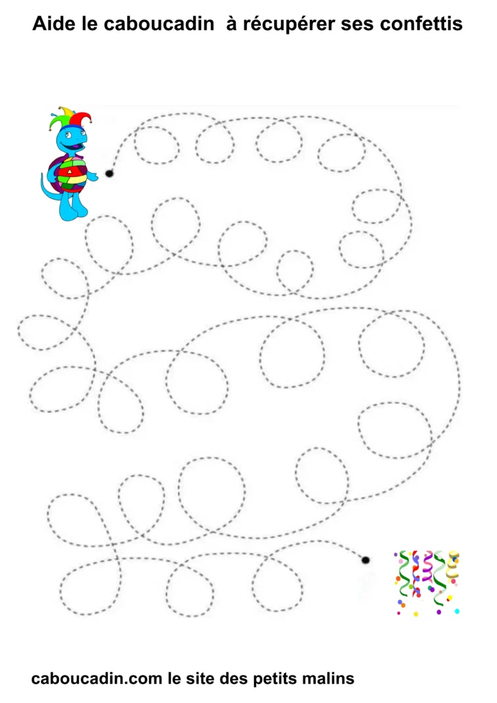 fiche graphisme maternelle avec le carnaval 20