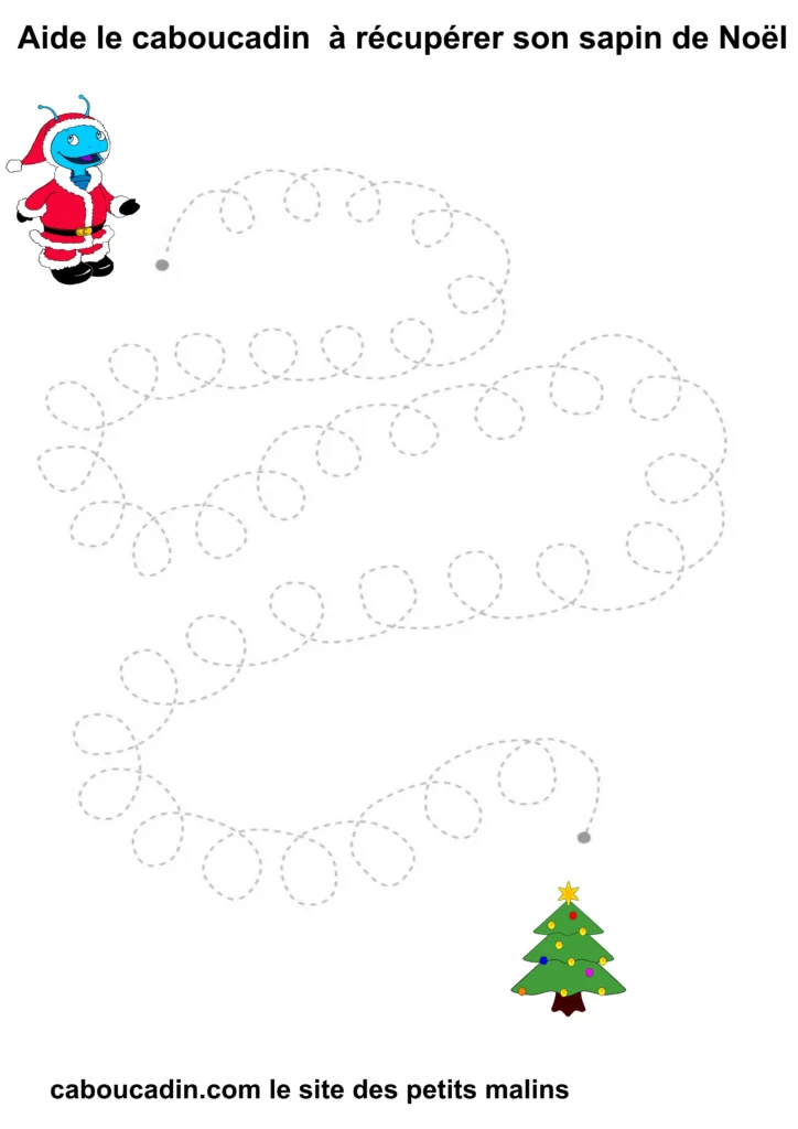 fiche graphisme maternelle de noel 14