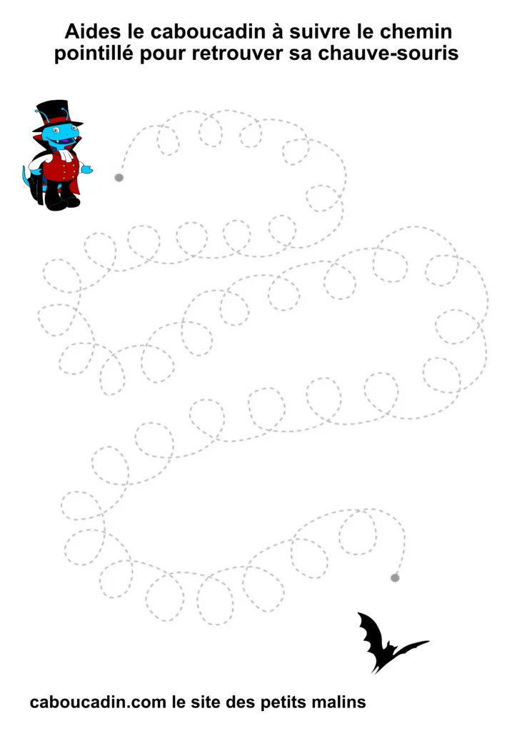 fiche graphisme vampire halloween maternelle 14
