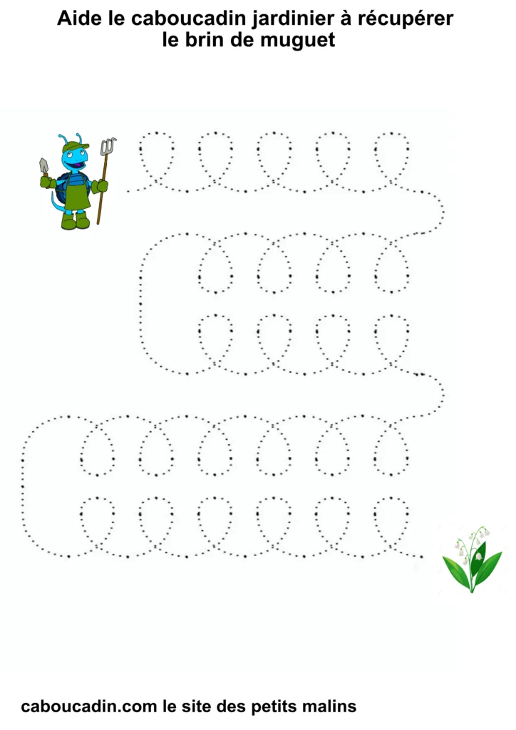 fiche maternelle graphisme avec muguet 12
