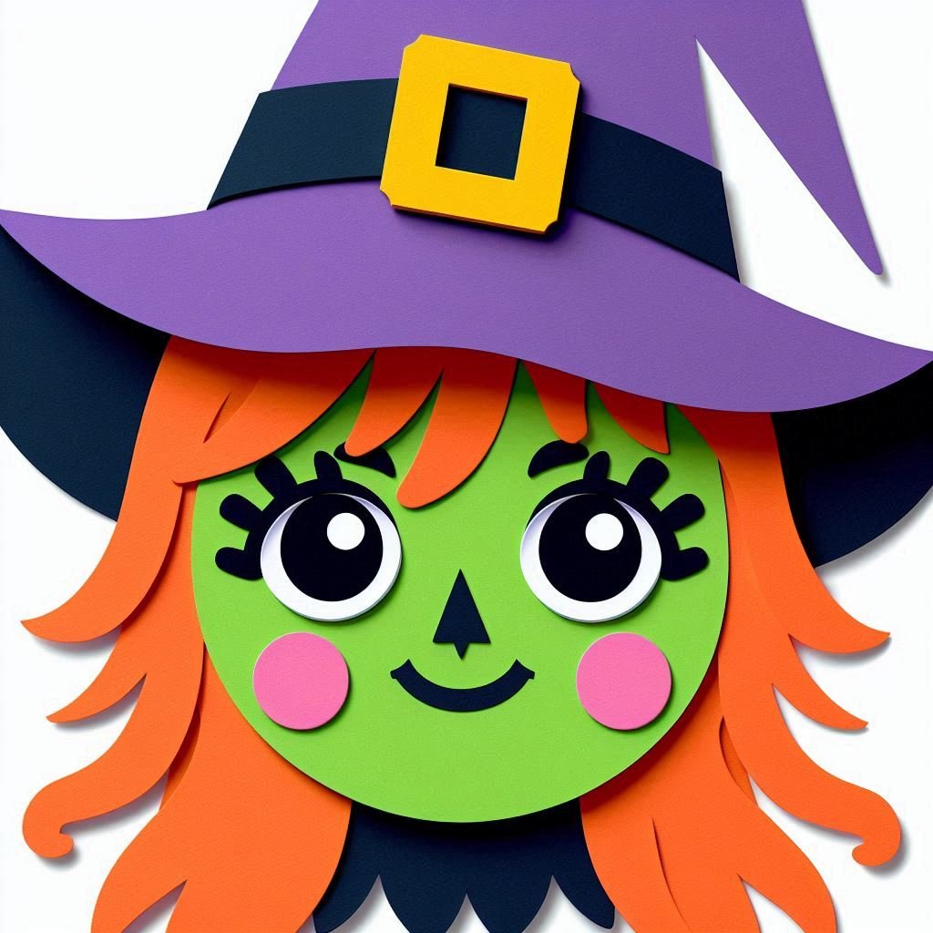 sorciere halloween assiette carton 3