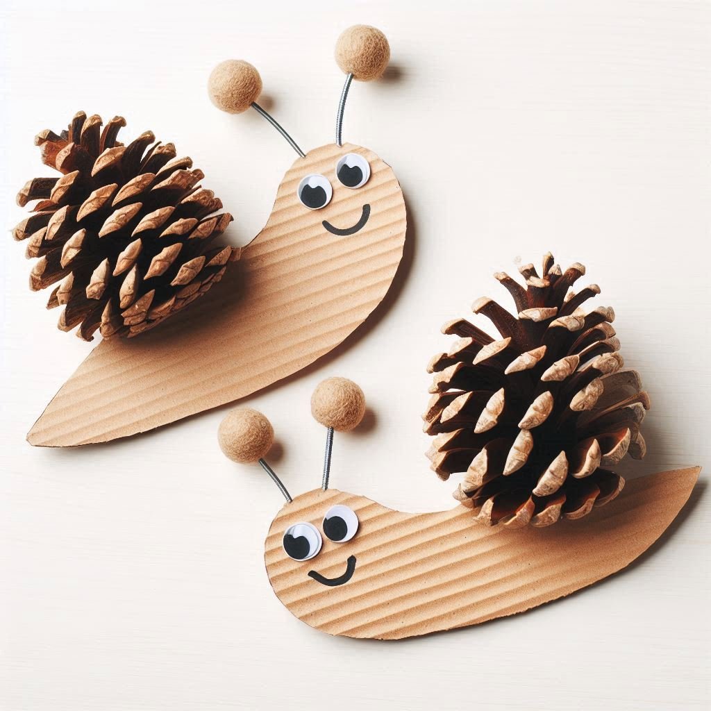 escargot avec pomme de pin caboucadin 1