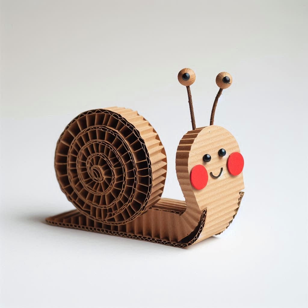 escargot carton ondule 1