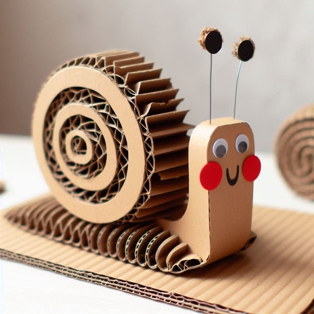 escargot carton ondule 4