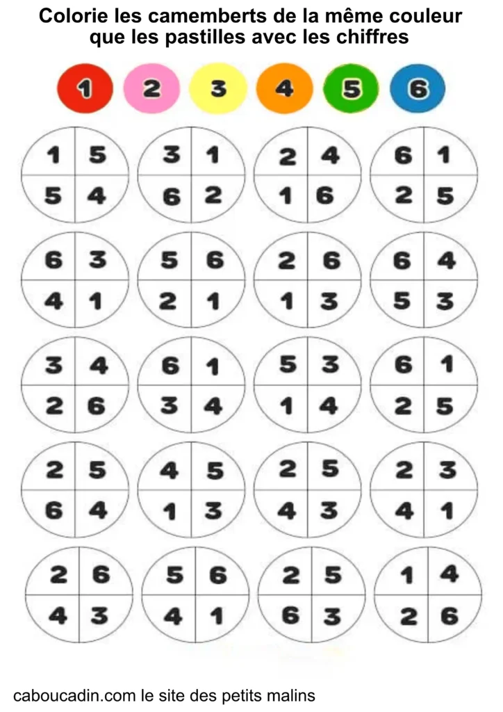fiche maternelle mathématiques