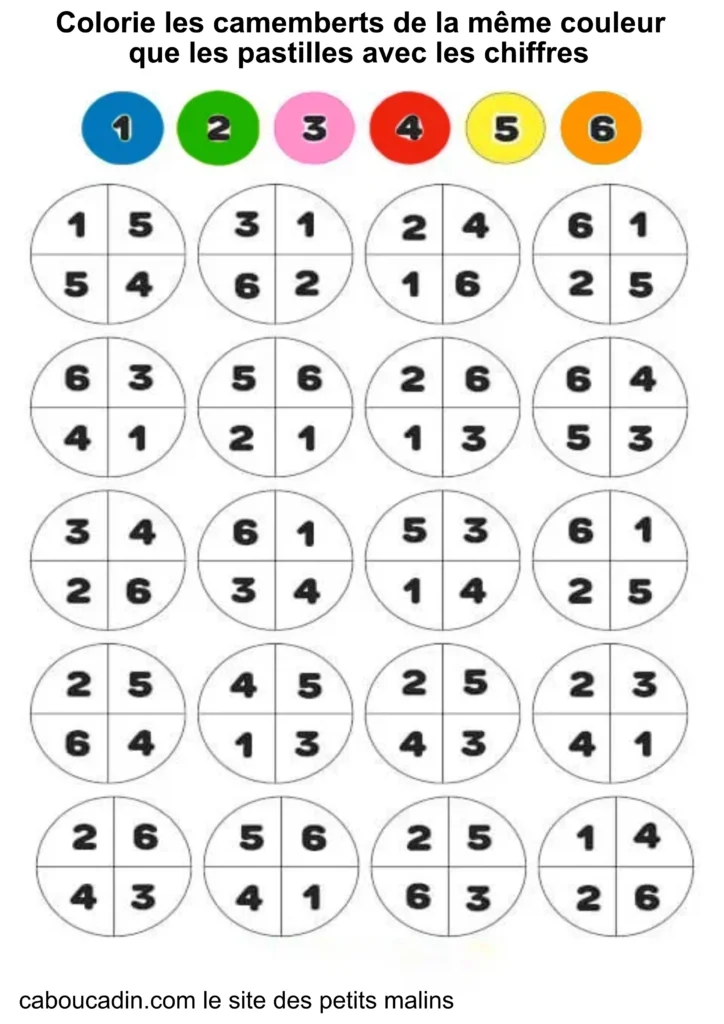 fiche maternelle mathématiques