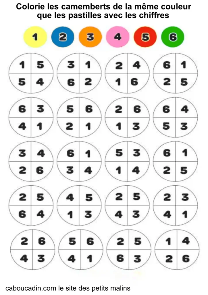 fiche maternelle mathématiques