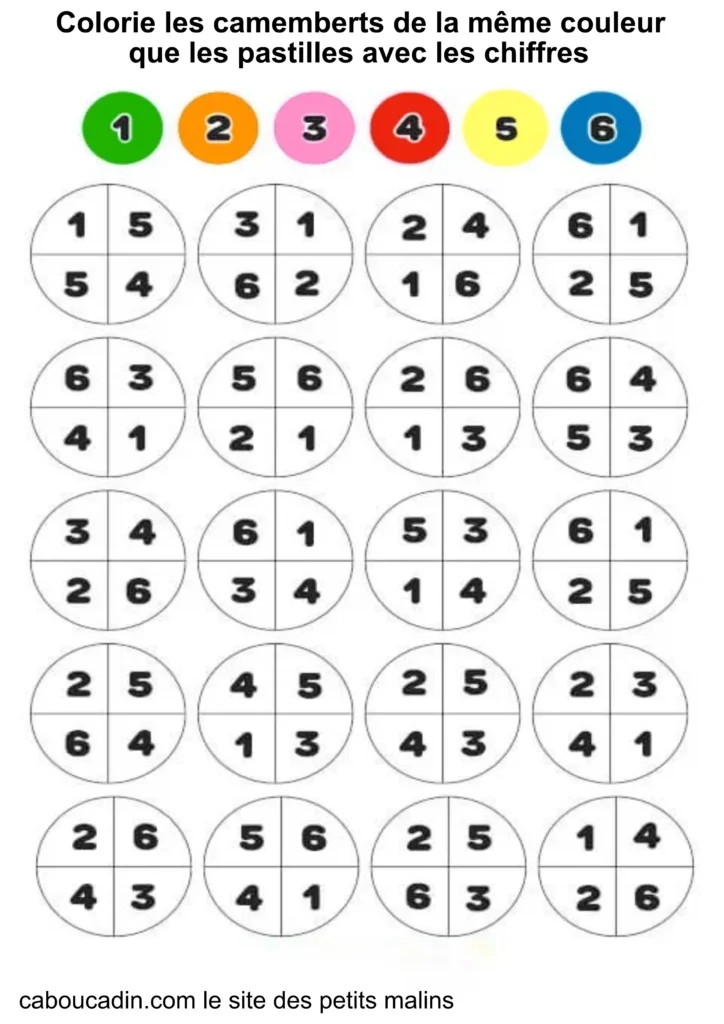fiche maternelle mathématiques